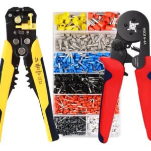 Kit Elétrico Profissional Com Alicate Decapador, Crimpador