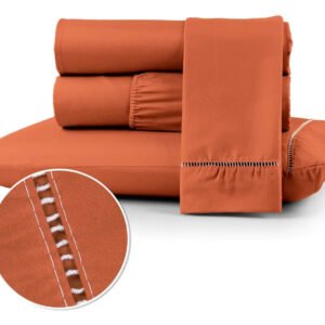 Kit Jogo De Lençol Casal 3 Pç 400 Fios Conforto Toque Macio