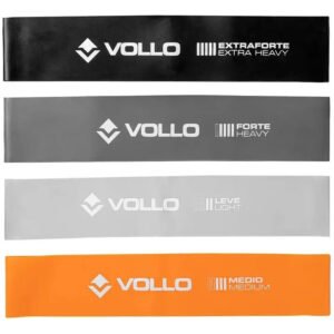 Kit Mini Bands Com 4 Faixas Elásticas Vollo Vp1081