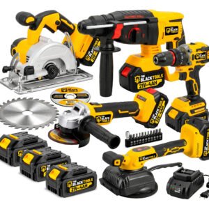 Kit Multi Ferramentas Brushless Profissional 5 Em 1 C/ 3 Bat