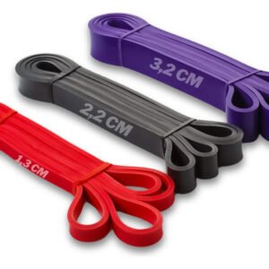 Kit Super Band 3 Intensidades Piva Store – Elástico Extensores Borracha Leve, Média E Extra Forte P/ Crossfit Pilates Faixa Fisioterapia Academia