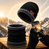 Kit Touca Gorro Cachecol Luva Touch Inverno Frio Masculino