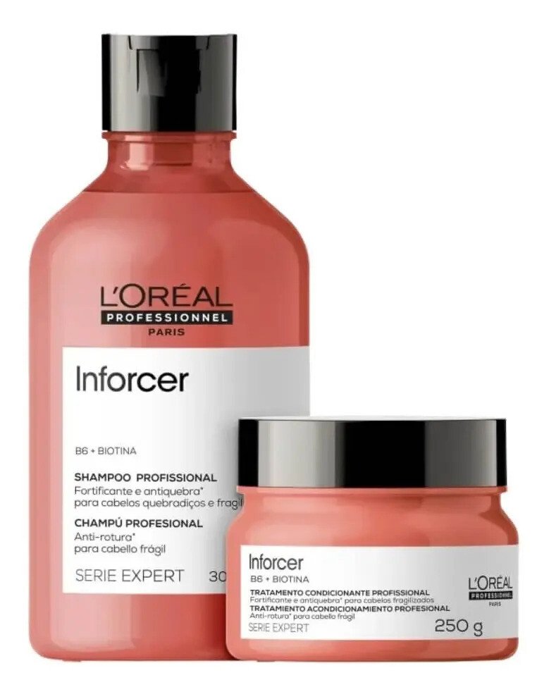 L'oréal Professionnel Inforcer Kit Shampoo + Máscara 250ml L'oréal Professionnel Inforcer Kit Shampoo + Máscara 250ml