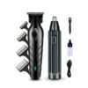 Máquina De Corte Acabamento Profissional Com Aparador De Nariz Cabelo Pelo Barbear Maquininha Detalhes Sem Fio Preto Catálogo Preto + Aparador Nariz 127/220v