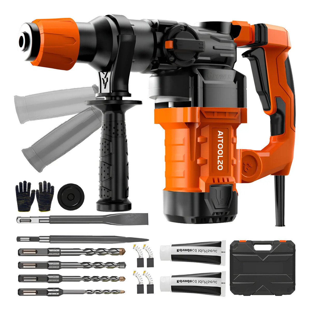 Martelete Rotativo Rompedor Aitoolzo 2200w + Kit Completo Martelete Rotativo Rompedor Aitoolzo 2200w + Kit Completo
