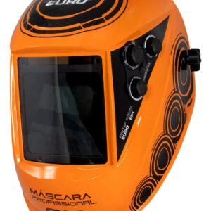 Máscara de Solda Automática 8K Pró Euro Laranja Soldador Proteção