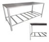 Mesa Inox 120x53x84cm Aço Inoxidável Alta Durabilidade Fácil