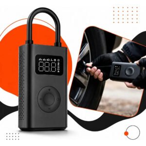 Mini Compressor Digital Hold On Bomba De Encher Pneus Portátil Para Carro Bicicleta Motocicletas Cor Preto Com Calibrador 127/220v