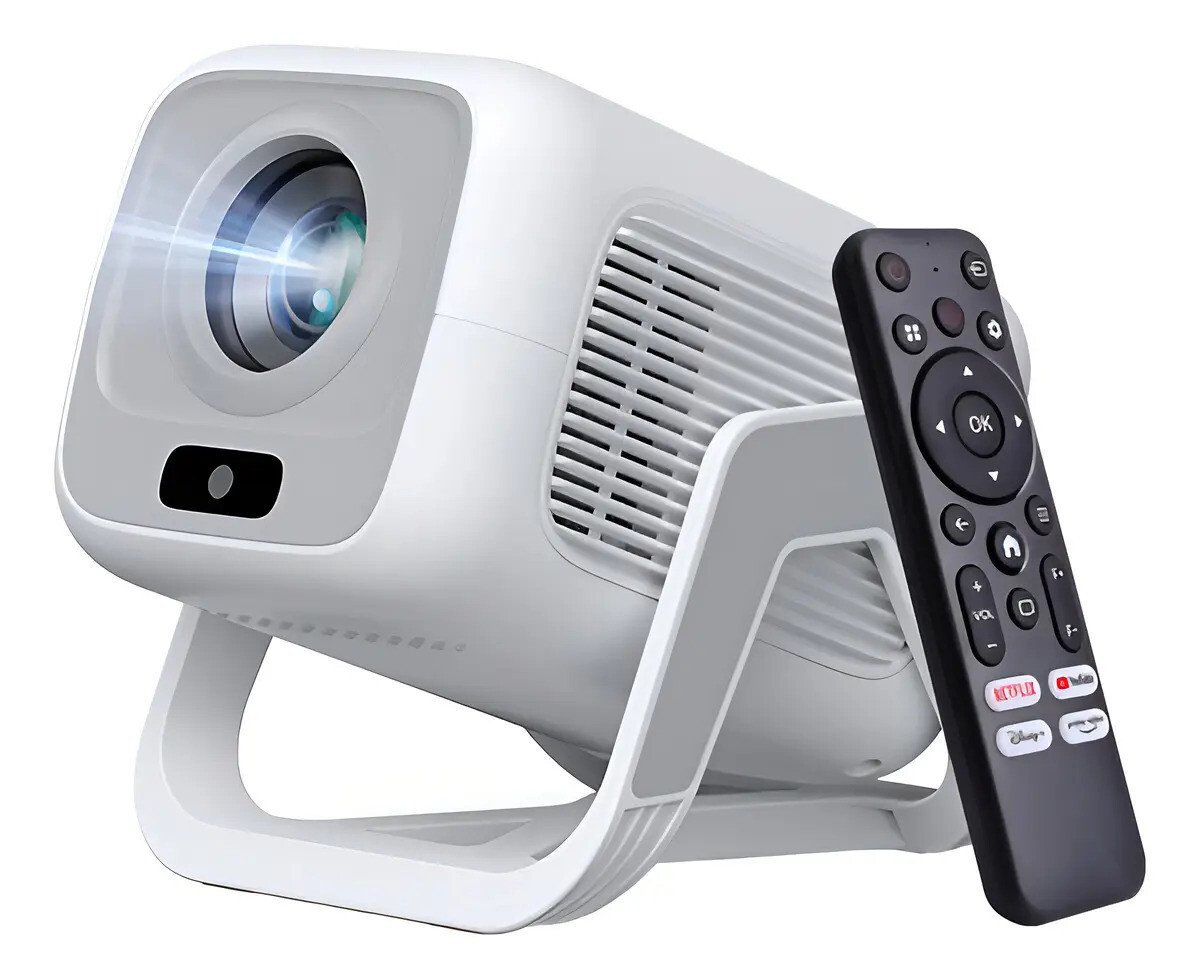 Mini Projetor Bettdow Ac1066 Full Hd 1080p 120'' Android 13 Wi-fi Bluetooth Branco 127/220v Mini Projetor Bettdow Ac1066 Full Hd 1080p 120'' Android 13 Wi-fi Bluetooth Branco 127/220v