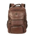 Mochila Executiva Masculina Em Couro Impermeável Reforçada Marrom