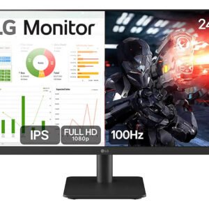 Monitor Gamer LG 24ms500-b 24ms Ips Fullhd 100hz Ajuste De Inclinação Negro Preto 127/220v