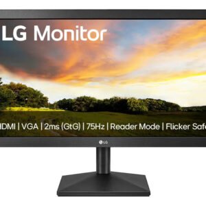 Monitor Pc LG 19.5” 20mk400h-b Led Hd Hdmi Vga (d-sub) 75hz 2ms(gtg) Ajuste De Inclinação Reader Mode Preto 127/220v