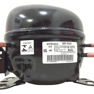 Motor Compressor 1/5 Emr70hlr Embraco Gás R134a 127v