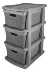 Organizador Gaveteiro Jaguar – Chão 3 Gavetas 15litros Cores