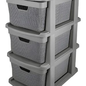 Organizador Gaveteiro Jaguar – Chão 3 Gavetas 15litros Cores