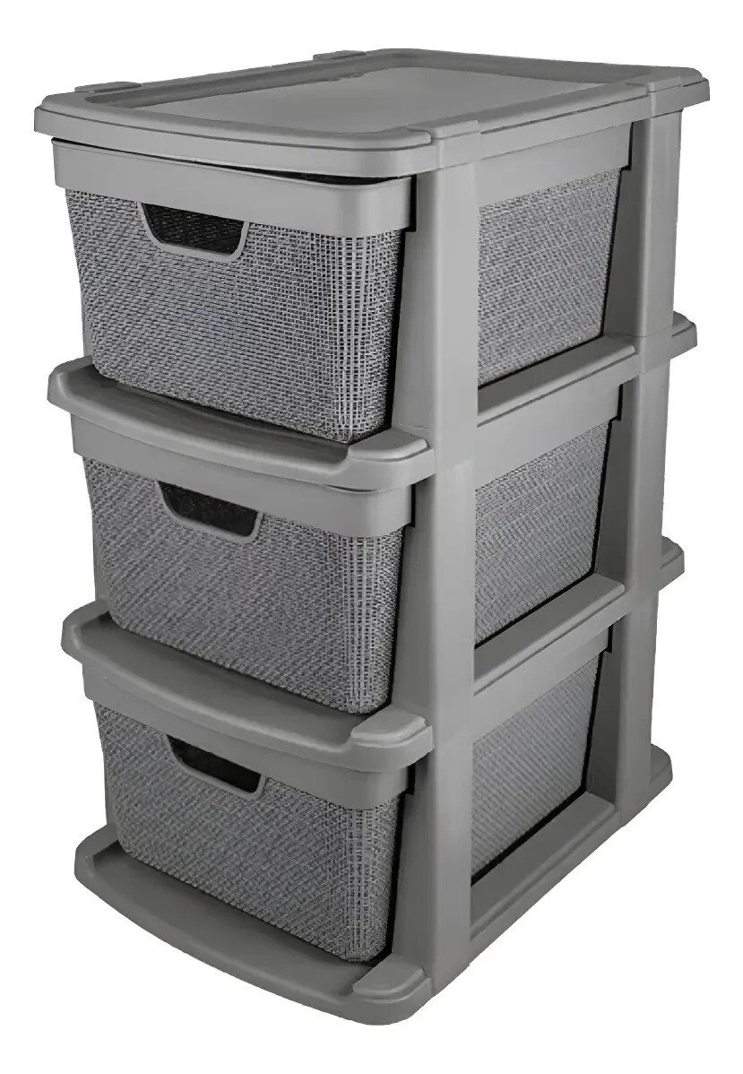Organizador Gaveteiro Jaguar - Chão 3 Gavetas 15litros Cores Organizador Gaveteiro Jaguar - Chão 3 Gavetas 15litros Cores