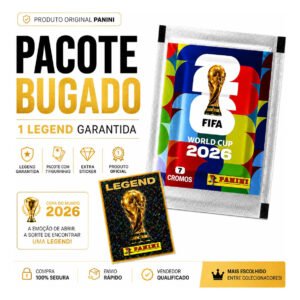 Pacotinho De Figurinha Bugado Legend Original – Copa 2026
