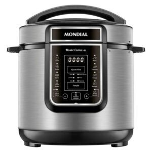 Panela Elétrica De Pressão Pe-60-6l Digital 6l Mondial Preto/inox 127v 60 Hz
