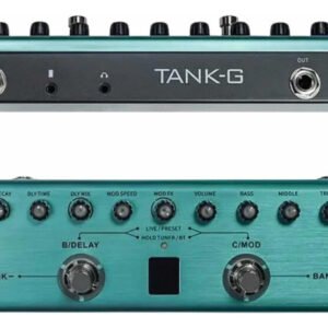Pedaleira M-vave Tank-g Pedal De Guitarra Cor Verde-claro