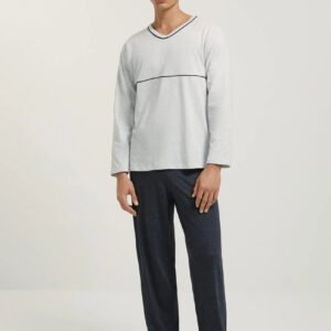 Pijama Longo Masculino Hering Básico Liso Inverno Conforto