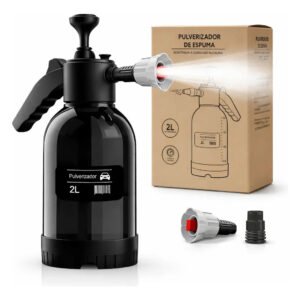 Pulverizador Snow Foam Manual De 2 L Hold On Com 3 Bicos Para Lavagem Automotiva E Limpeza Doméstica Preto