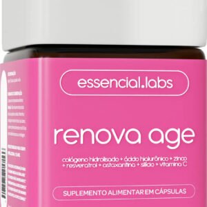 Renova Age – 60 Cápsulas – Fórmula Exclusiva Para A Pele / Anti-envelhecimento Com Colágeno Hidrolisado, Ácido… Sem Sabor