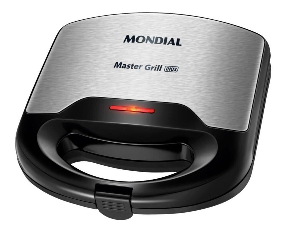 Sanduicheira Mondial Master Grill Mondial 750w S-20 Preto/inox 127v Sanduicheira Mondial Master Grill Mondial 750w S-20 Preto/inox 127v