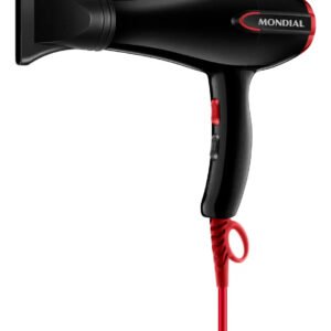 Secador De Cabelos Turbo, Mondial Preto/vermelho 1900w Sc-41 127v