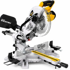 Serra Meia Esquadria Telescópica 10 Polegadas Profissional 2000w Tbbt03 The Black Tools 5000rpm Com Guia Laser 220v