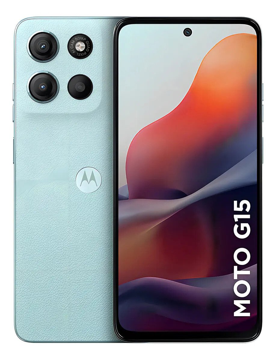 Smartphone Motorola Moto G15 - 128gb 12gb (4gb Ram+8gb Ram Boost) E Camera 50mp Com Ai E Night Vision Bateria De 5200 Mah Tela Fhd+ 6.7 Com Superbrilho Nfc Azul Claro Smartphone Motorola Moto G15 - 128gb 12gb (4gb Ram+8gb Ram Boost) E Camera 50mp Com Ai E Night Vision Bateria De 5200 Mah Tela Fhd+ 6.7 Com Superbrilho Nfc Azul Claro