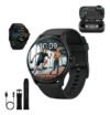 Smartwatch Série 10 Original Redondo com GPS e Fone Bluetooth na cor preta para homem e mulher