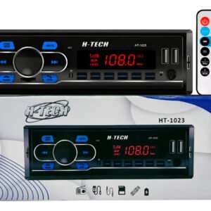 Som Rádio Automotivo Bluetooth Usb Card Sd Aux Fm Mp3 H-tech