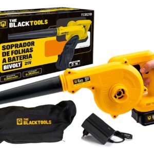 Soprador E Aspirador Portátil A Bateria 21v Com Acessórios