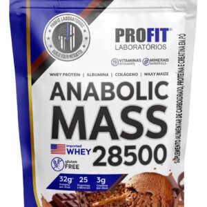 Suplemento Em Pó Profit Laboratórios Anabolic Mass 28500 Proteínas Sabor Chocolate Em Sachê De 3kg