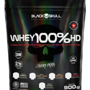 Suplemento En Pó Black Skull Whey Protein Massa Muscular Proteína De Whey 100% Hd Sabor Chocolate X 900g