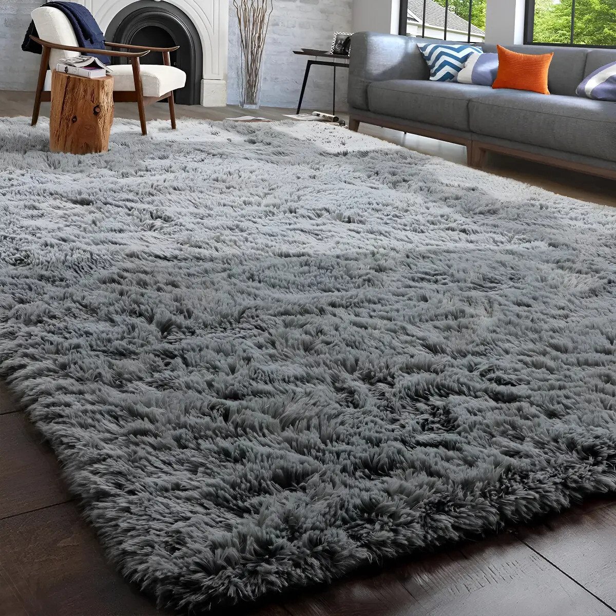 Tapete Decorativo Felpudo 2,00x1,50 Sala Quarto Escritório Cor Cinza Liso Pelo Alto Casa Laura Enxovais 2 M 1.5 M Tapete Decorativo Felpudo 2,00x1,50 Sala Quarto Escritório Cor Cinza Liso Pelo Alto Casa Laura Enxovais 2 M 1.5 M