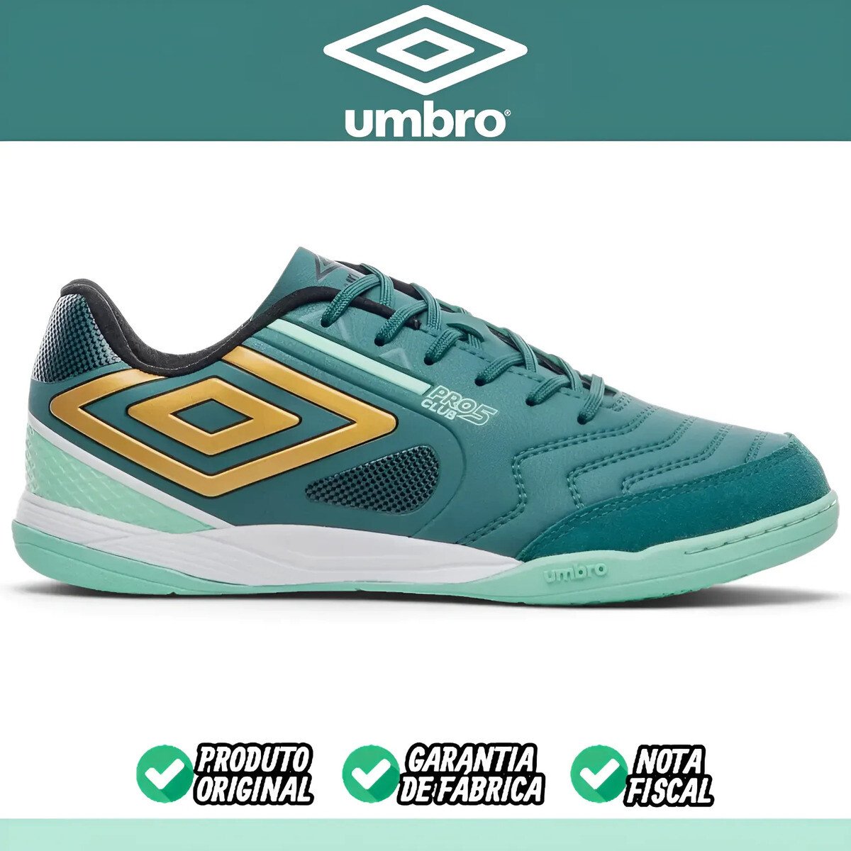 Tênis Umbro Pro 5 Bump Club Indoor Chuteira Futsal Original Tênis Umbro Pro 5 Bump Club Indoor Chuteira Futsal Original