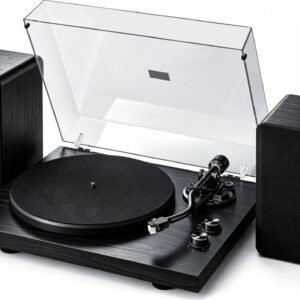 Toca Disco Vedo Vd-945pro 33/45rpm Preamp + Caixas Som