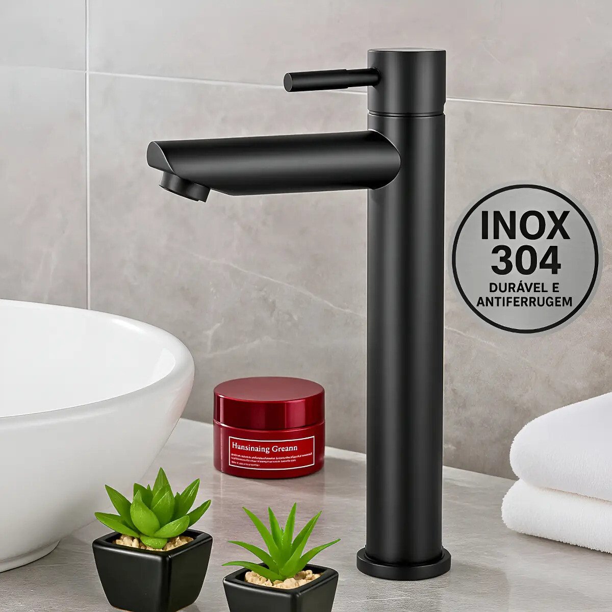 Torneira Banheiro 1/4 Volta Inox 304 Alta Luxo Banheiro Torneira Banheiro 1/4 Volta Inox 304 Alta Luxo Banheiro