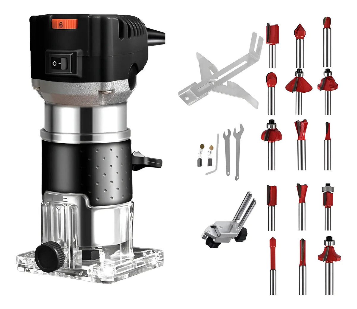 Tupia Laminadora Variável 800w+ Jogo De Fresas 15 Pç Dobevi Tupia Laminadora Variável 800w+ Jogo De Fresas 15 Pç Dobevi