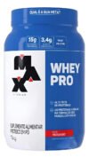 Whey Pro Concentrado Pote 1kg – Max Titanium Sabor Morango
