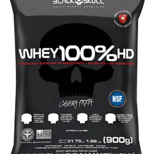 Whey Protein 3w Black Skull 900g Refil 100% Hd Concentrado Sabor Chocolate