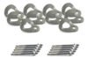 10x Chapeleta E Parabolt Aço 3/8×3.3/4 Rapel Escalada
