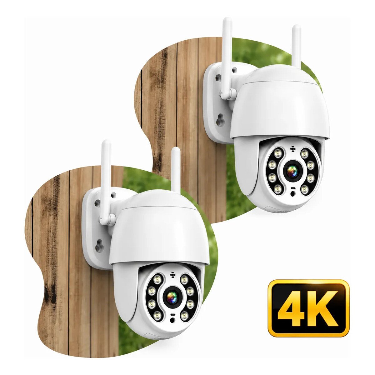 2 Câmera Segurança Ip Wifi Icsee Infravermelho Prova Dágua 2 Câmera Segurança Ip Wifi Icsee Infravermelho Prova Dágua
