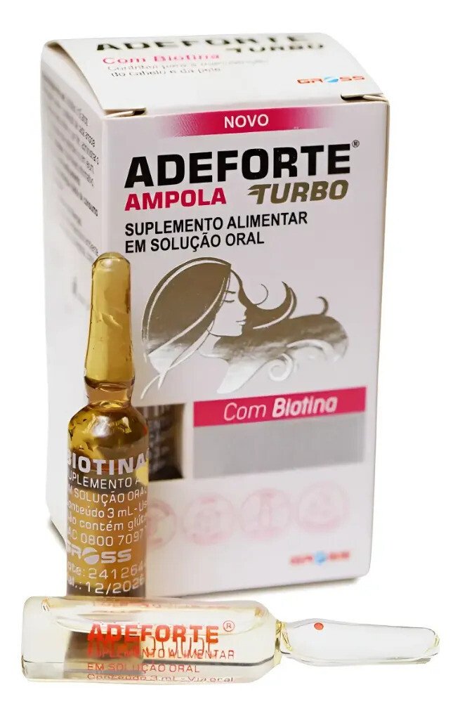 Adeforte Turbo + Biotina 3ml Suplemento Consumo Via Oral Adeforte Turbo + Biotina 3ml Suplemento Consumo Via Oral
