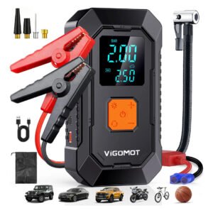 Auxiliar Partida Portátil Veicular Compressor Ar Emergência
