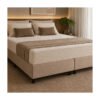 Base Cama Box Queem 158x198x32 Suede Bege Madeira