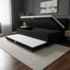 Bicama Box Baú Solteiro C/ Colchão De Espuma + Cama Auxiliar