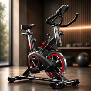 Bicicleta Ergométrica Bike Spinning Fitness Hardline Treino em Casa Academia Exercícios Cardio e Emagrecimento Design Confortável e Ajustável Vertical Silenciosa