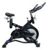 Bicicleta Ergométrica Para Spinning E17 Treino Cardio Em Casa Monitor Lcd Acte Sports Preto/azul